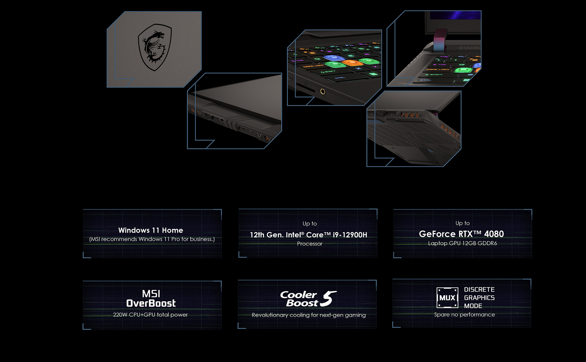 Vector GP68 HX 12V Gaming Laptop